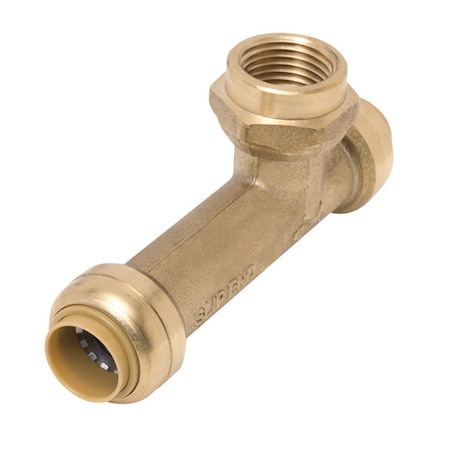 Sharkbite SharkBite Push to Connect 1/2 in. PTC X 1/2 in. D PTC Brass Slip Tee U3482LFA